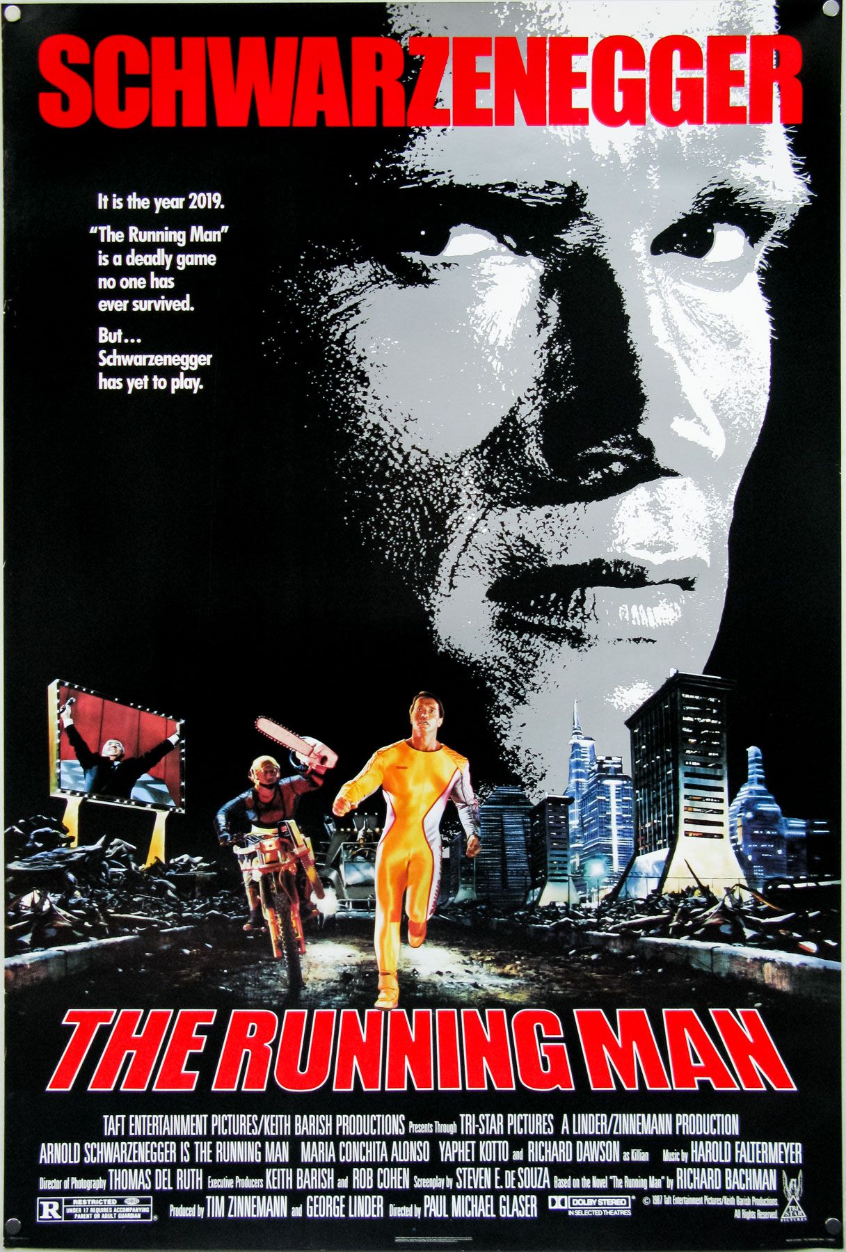 Ridiculous 80s action wrapped around a surprisingly sharp dystopian idea. review artwork